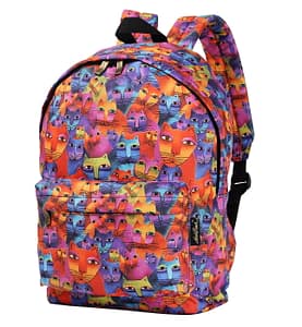 Laurel Burch "Feline Familia" Nylon Backpack